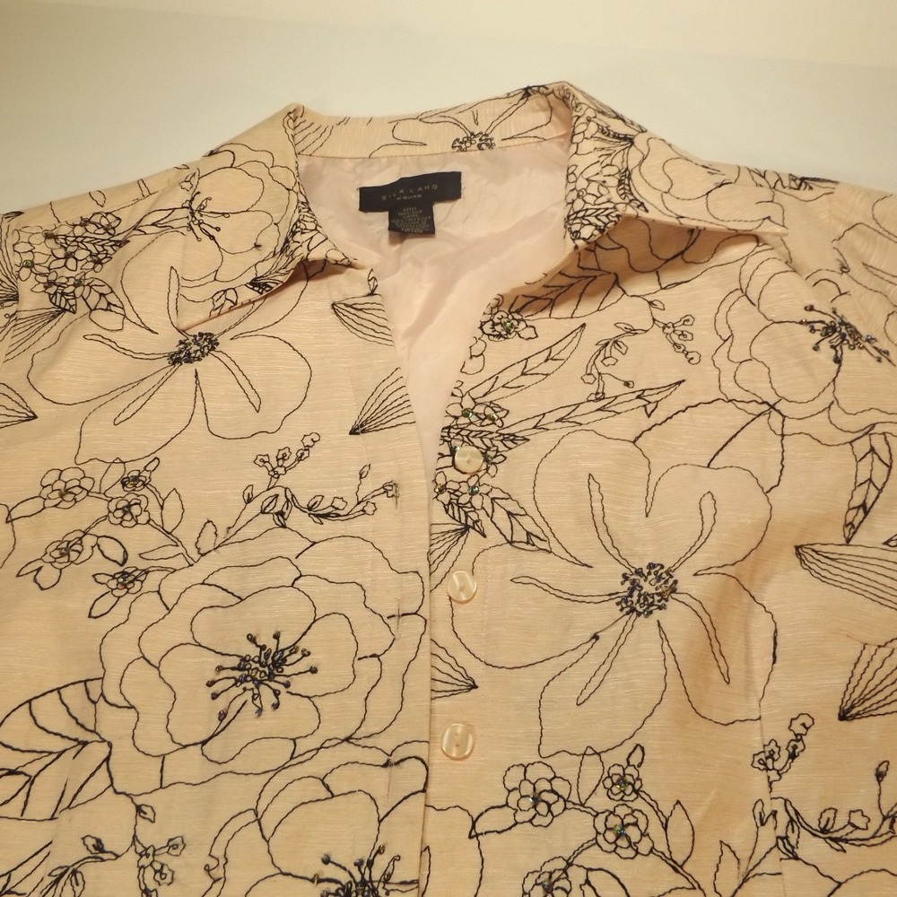 Silkland Women's Pink Lightweight Shirt/Blazer, Size 1X